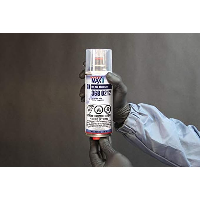 SPRAY MAX 2K HOT ROD SATIN BLACK SPRAY PAINT,AUTOMOTIVE TOPCOAT WITH LONG LASTING AND DURABLE FINISH, HIGH CHEMICAL AND WEATHER RESISTANCE,2 PACK - Image 3
